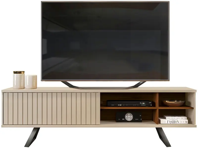RACK DE TV GRETA OFF WHITE/NOGUEIRA