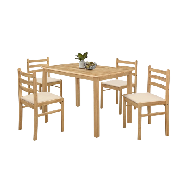 Juego de comedor Gomero - 4 sillas