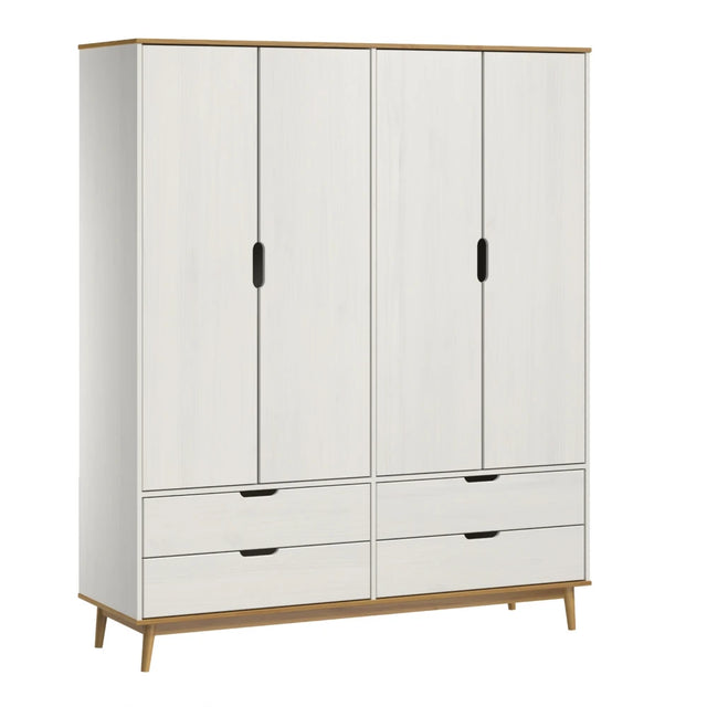 Ropero 4 puertas - Blanco