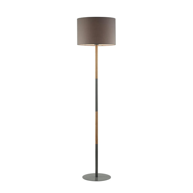 Lámpara de pie metal gris